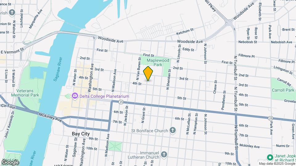 1013 N Grant St Map and Location Details