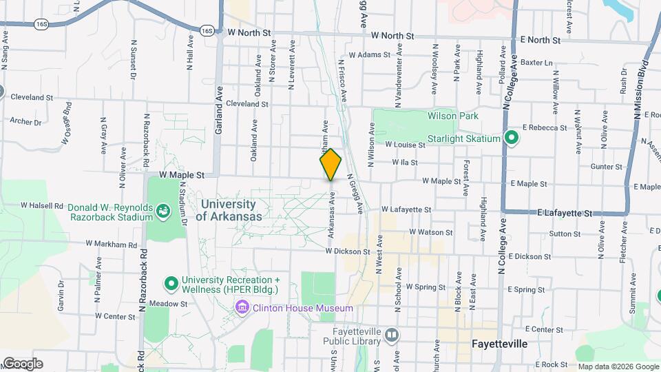 892 W Hughes St Map and Location Details