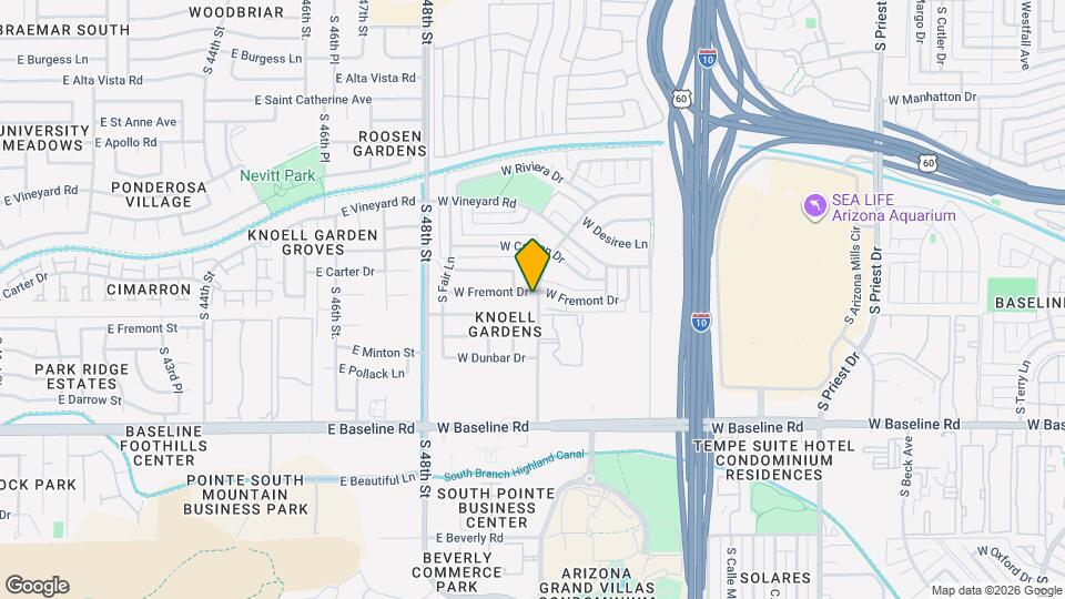 2401 W Fremont Dr Map and Location Details