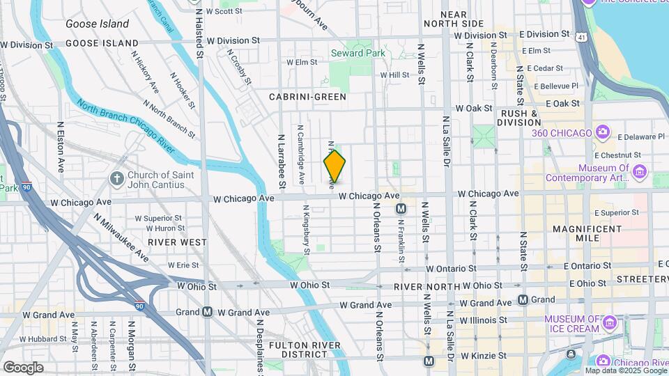 749 N Hudson Ave Map and Location Details