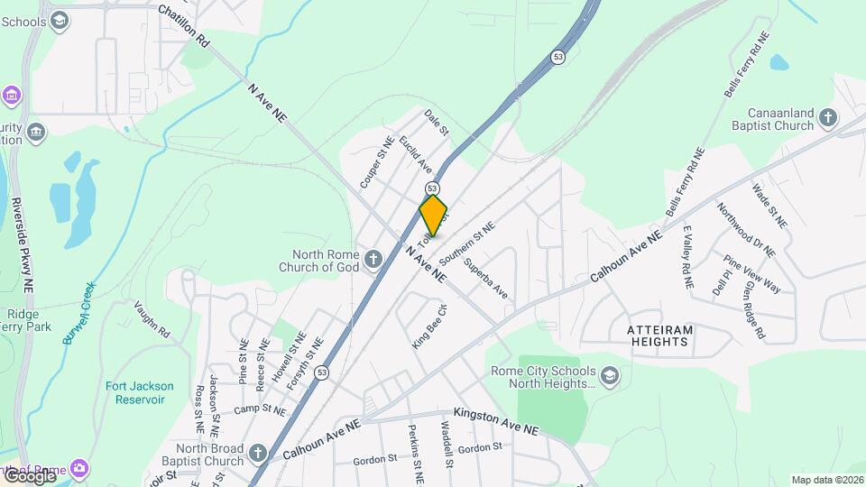 208 Tolbert St Map and Location Details