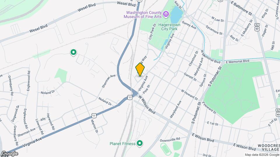 837 Virginia Ave Map and Location Details