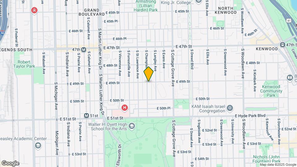 635 E 49th St Map and Location Details