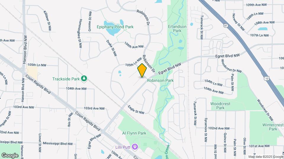 1340 104th Ln NW Map and Location Details