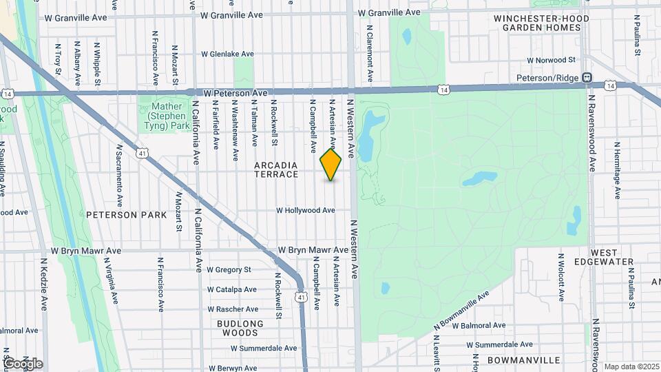 5742 N Artesian Ave, Unit 1 Mapa y Detalles de la Ubicación