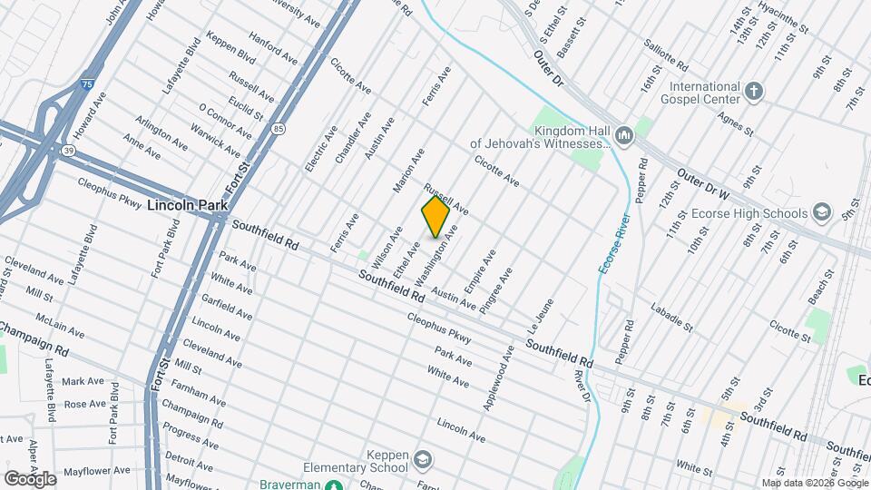 1578 Washington Ave Map and Location Details