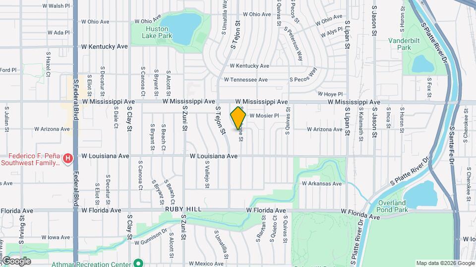 1211 S Shoshone St Map and Location Details