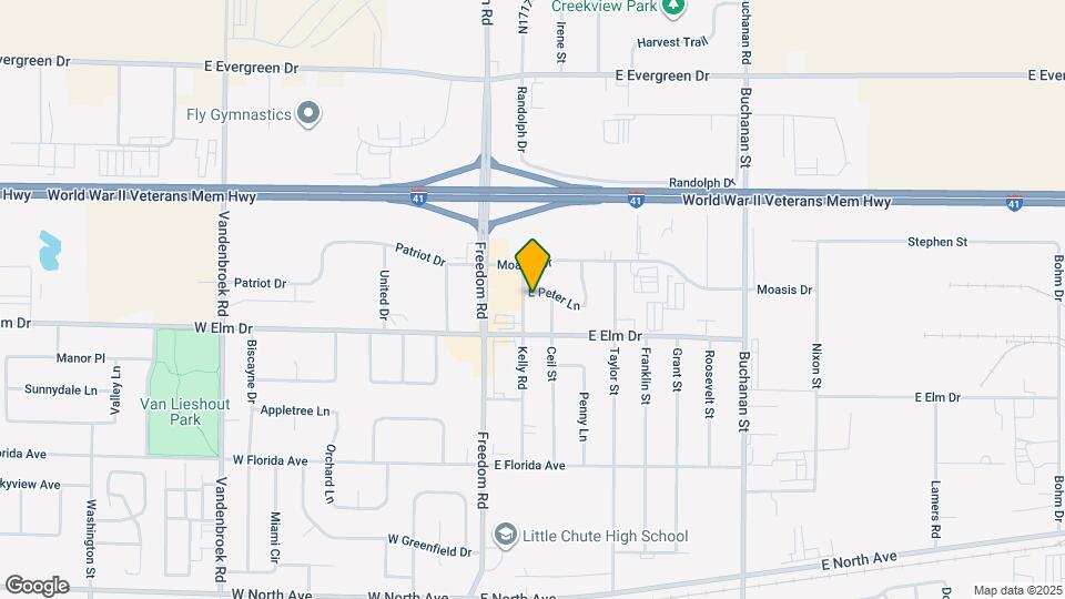 401 E Peter Ln Map and Location Details