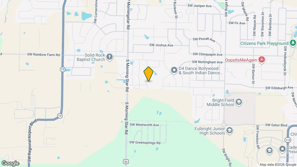4805 SW Scarlet Oak St Map and Location Details