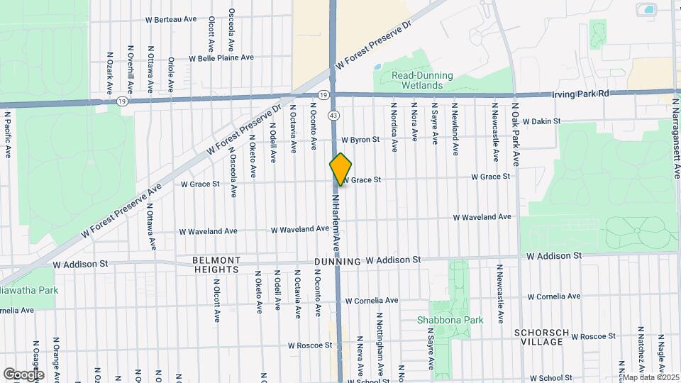 3747 N Harlem Ave Map and Location Details