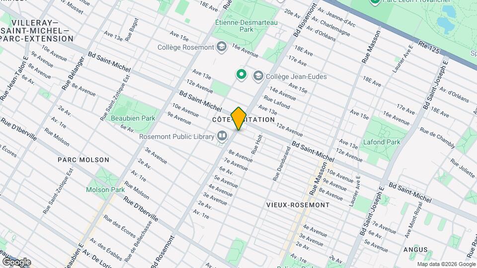 3190 Boul Rosemont Map and Location Details