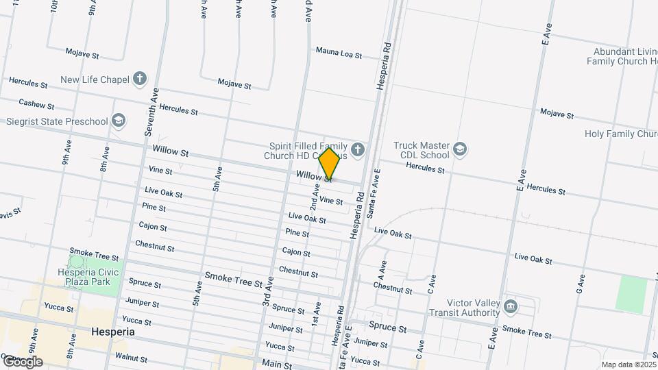 16521 Willow St Map and Location Details
