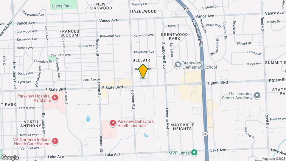 2320 White Oak Ave Map and Location Details