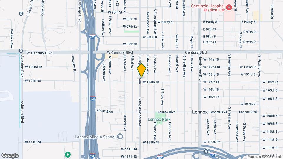 10326 S Inglewood Ave Map and Location Details