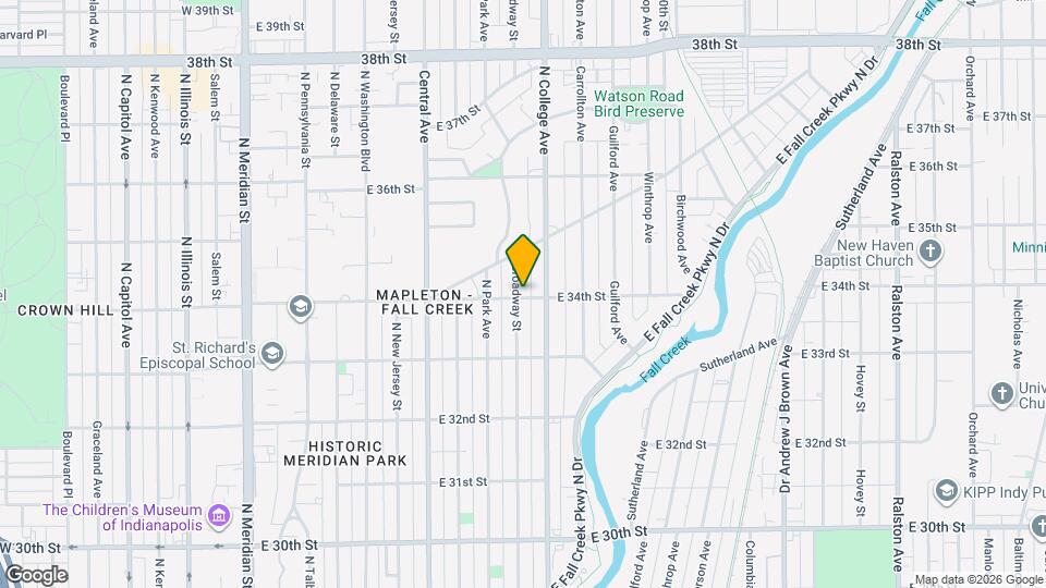 636 E 34th St Map and Location Details