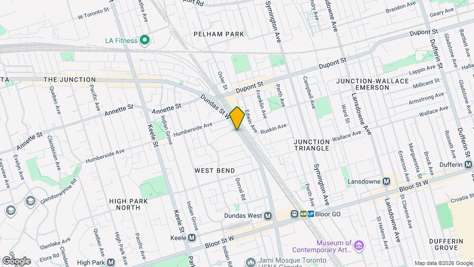 2557 Dundas St W Map and Location Details