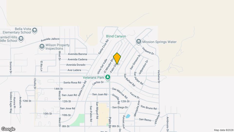 9762 Palm Dr Map and Location Details