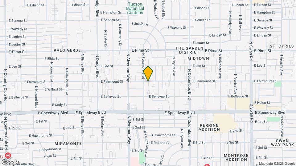 4014 E Fairmount St Map and Location Details