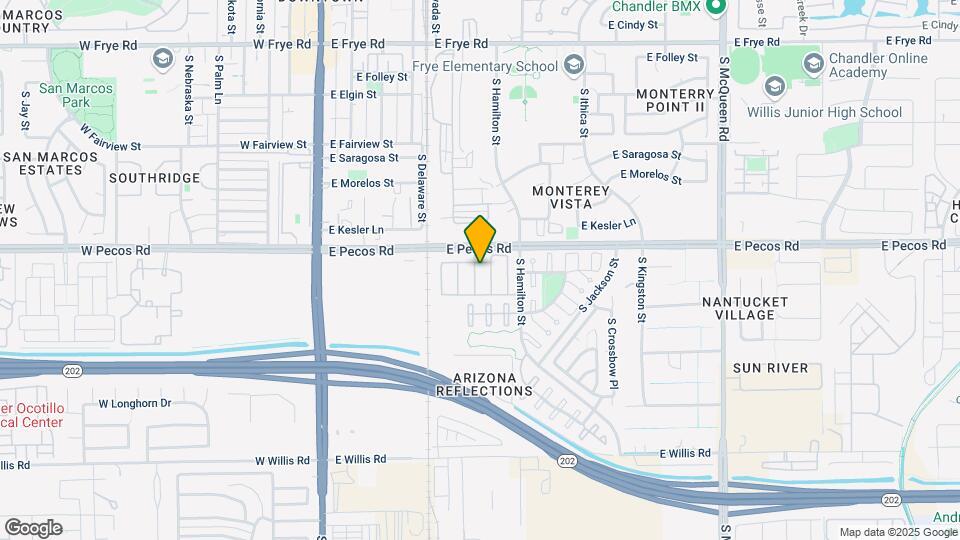1055 S Fargo St Map and Location Details