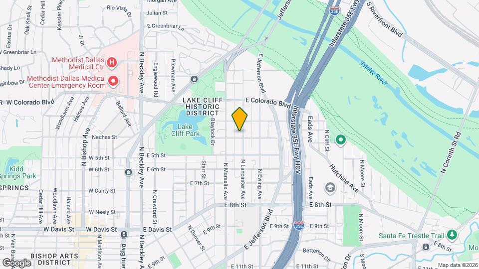701 N Lancaster Ave Map and Location Details