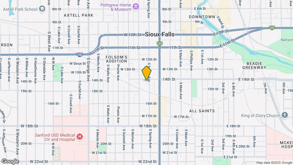 605 S Spring Ave Map and Location Details