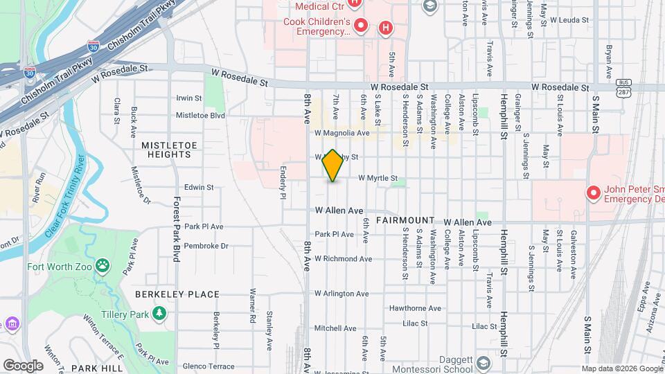 1513 Hurley Ave Map and Location Details