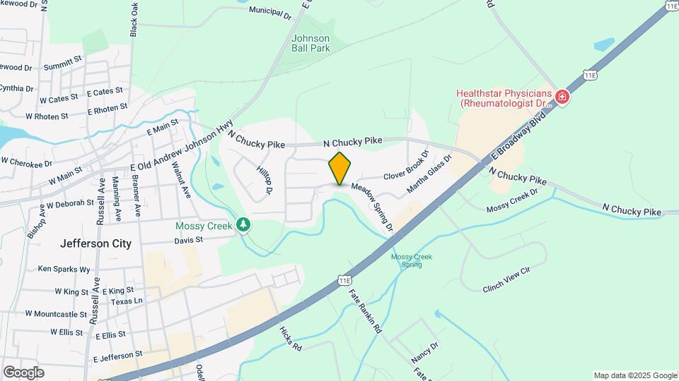 1611 Meadow Spring Dr Map and Location Details