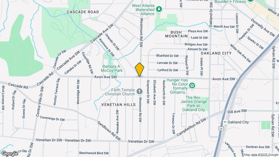1522 Avon Ave SW Map and Location Details