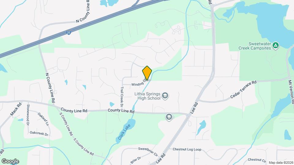 2605 Winding Creek Dr Mapa y Detalles de la Ubicación