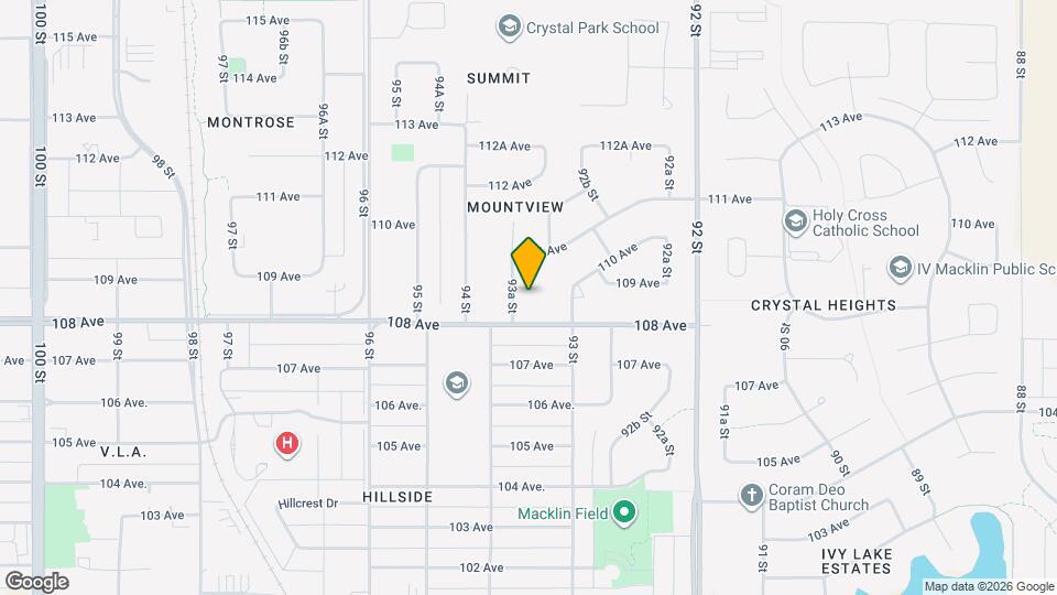 9319-93109 109 Ave Map and Location Details