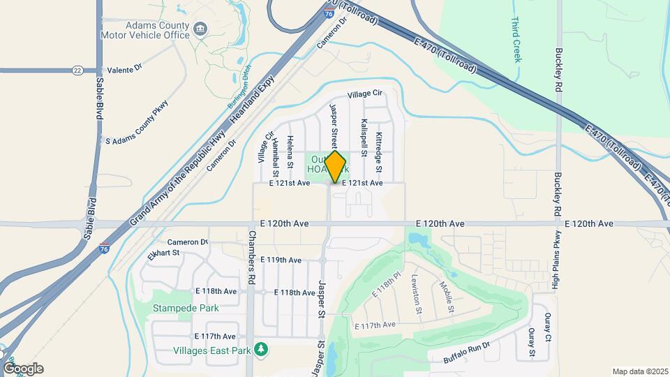 15800 E 121st Ave Map and Location Details