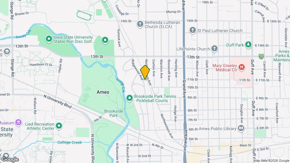 1020 Ridgewood Ave Map and Location Details