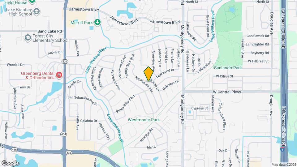 605 Applewood Ave Map and Location Details