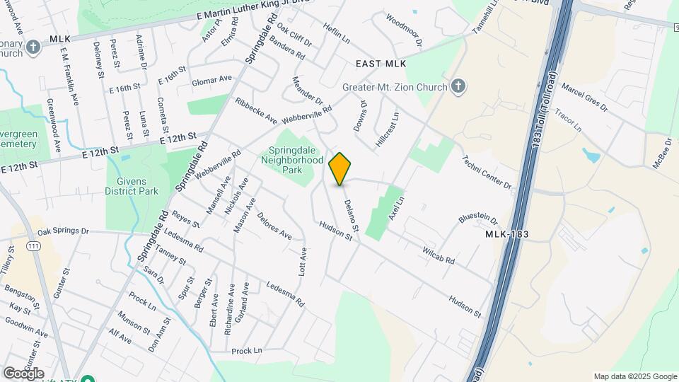 1304 Delano St Map and Location Details