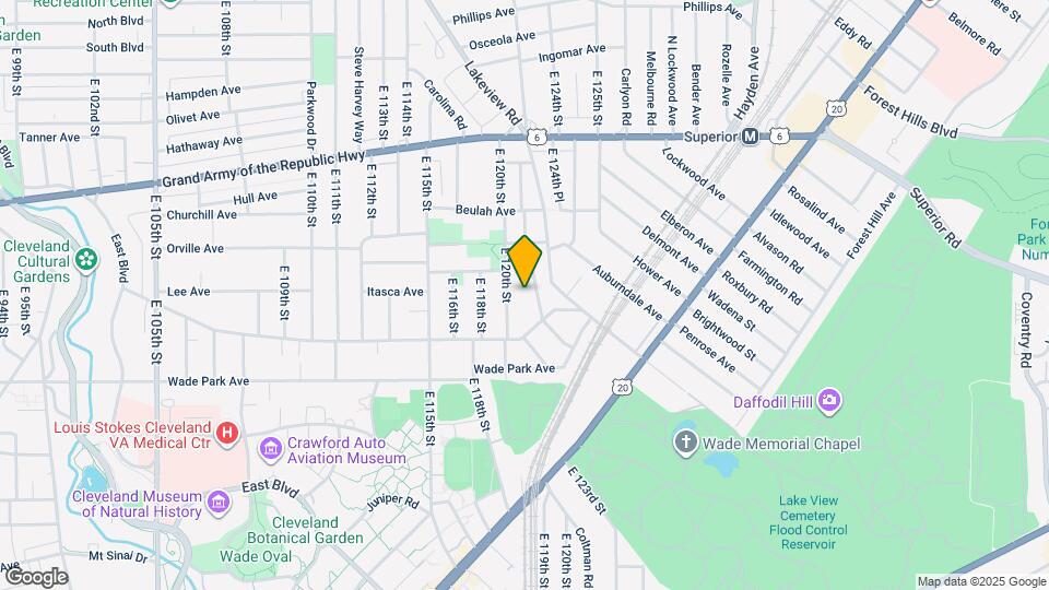 1464 E 123rd St Map and Location Details