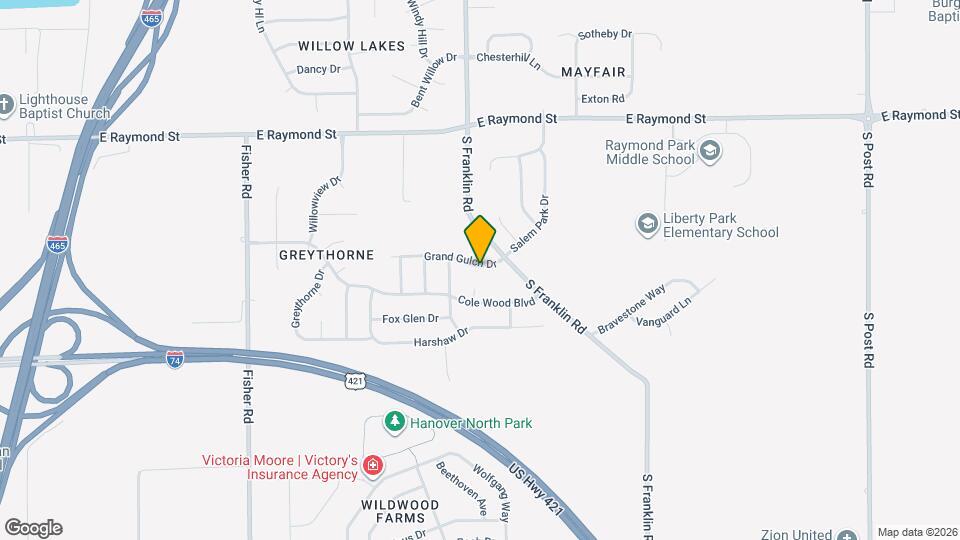 8017 Grand Gulch Dr Mapa y Detalles de la Ubicación