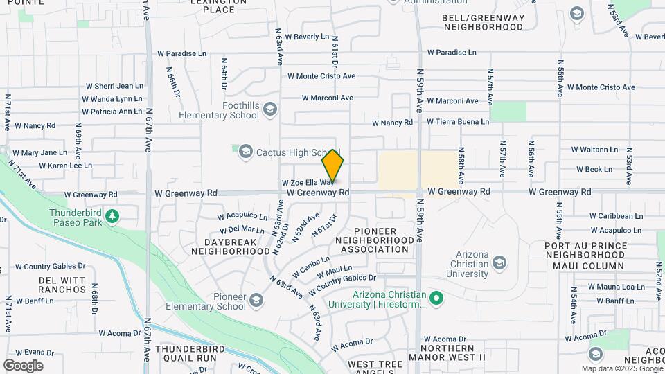 6121 W Zoe Ella Way Map and Location Details