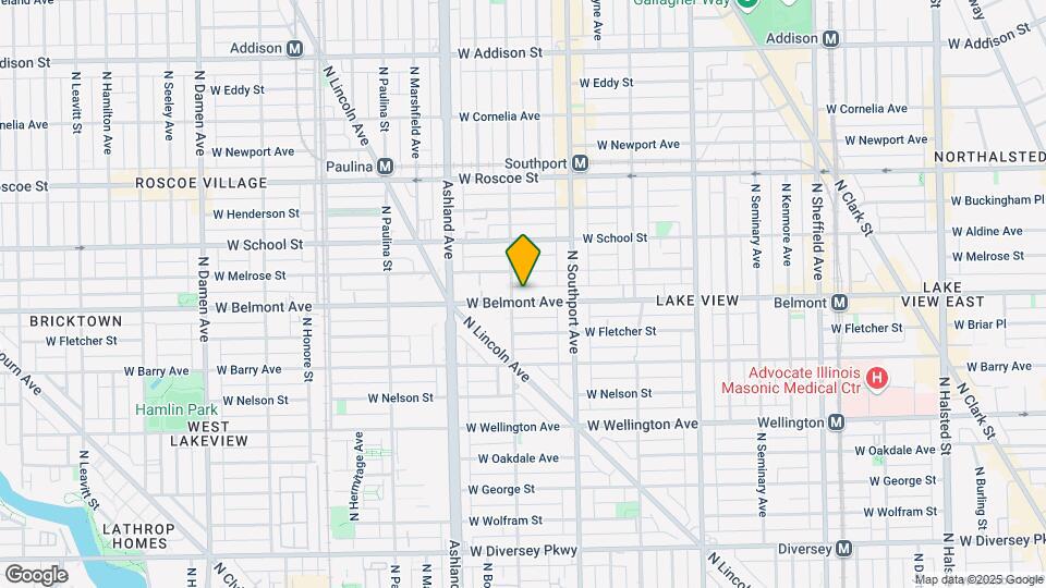1448 W Belmont Ave, Unit 2 Map and Location Details