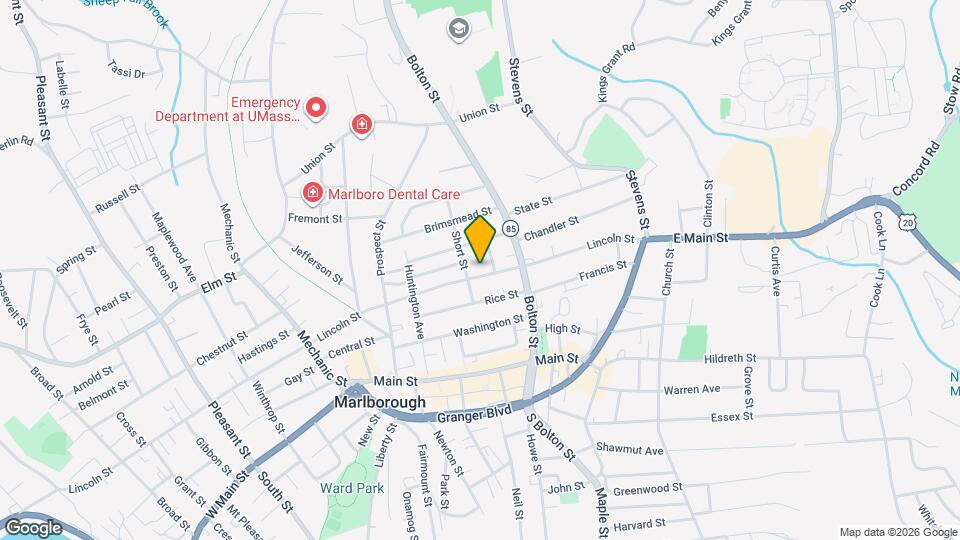 161 Lincoln St Map and Location Details