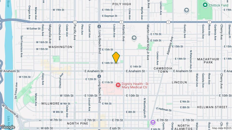 1344 Linden Ave Mapa y Detalles de la Ubicación