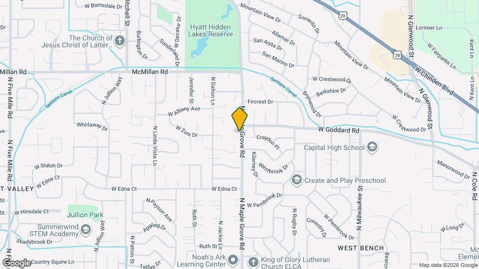 4375 N Maple Grove Rd Map and Location Details