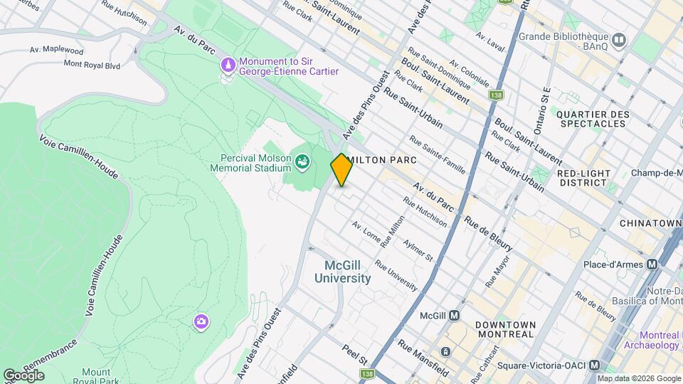 3660 Lorne-Crescent Rue Map and Location Details