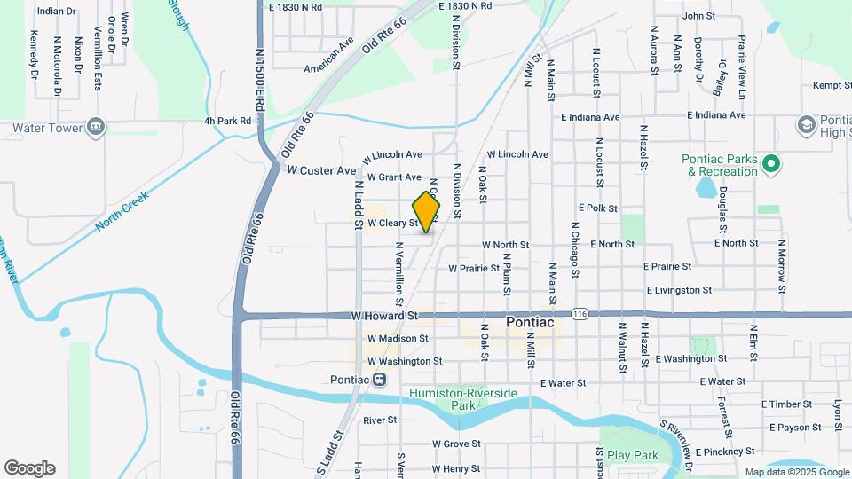 607 W North St Map and Location Details