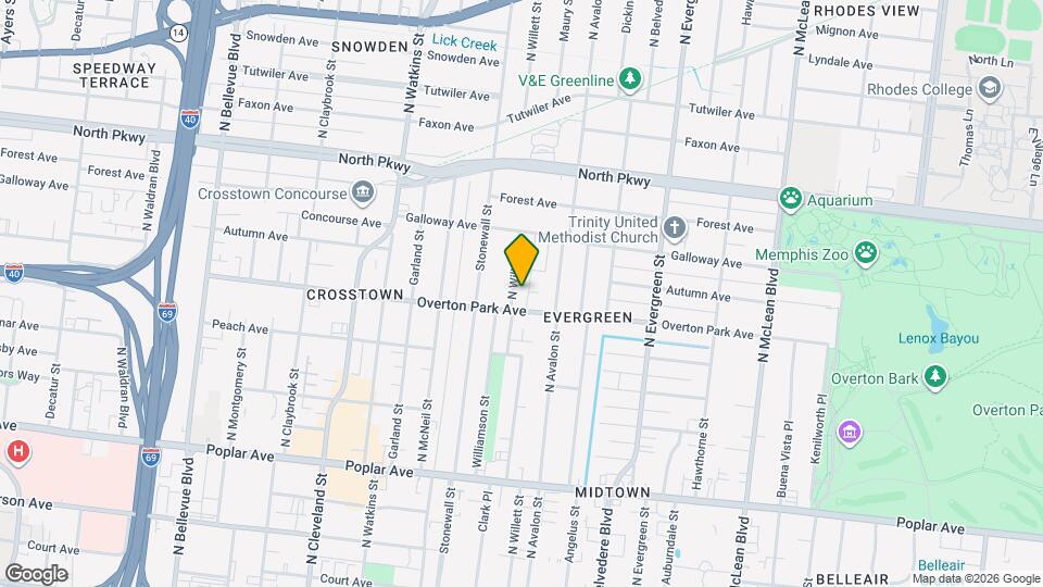 414 N Willett St Map and Location Details