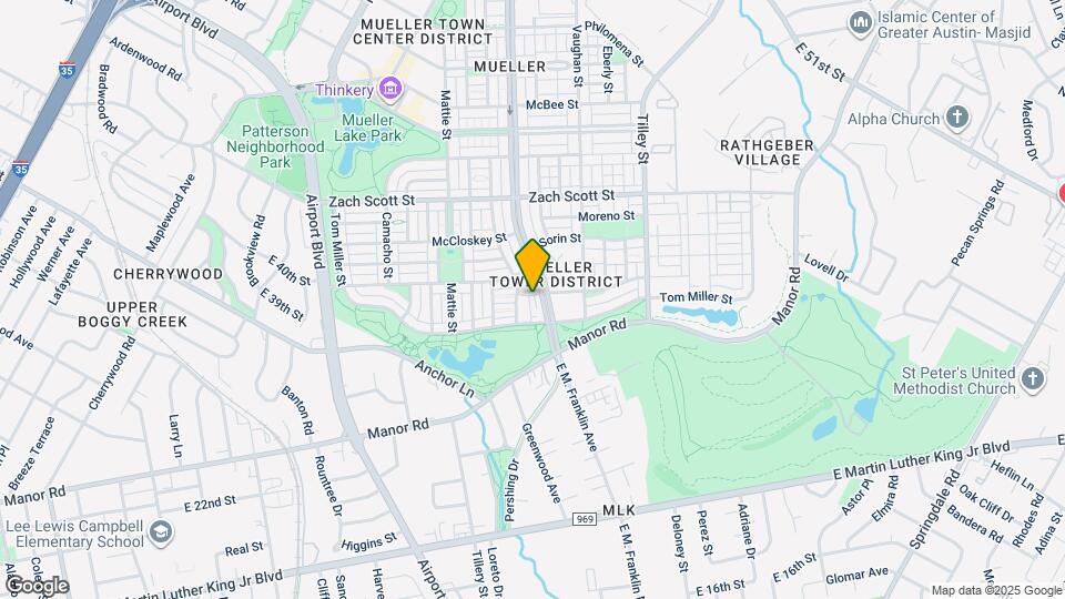 Austin Modern Lofts Map and Location Details