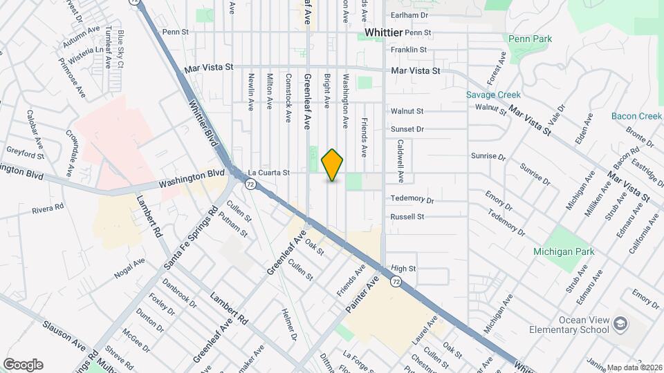 8020 Bright Ave Map and Location Details