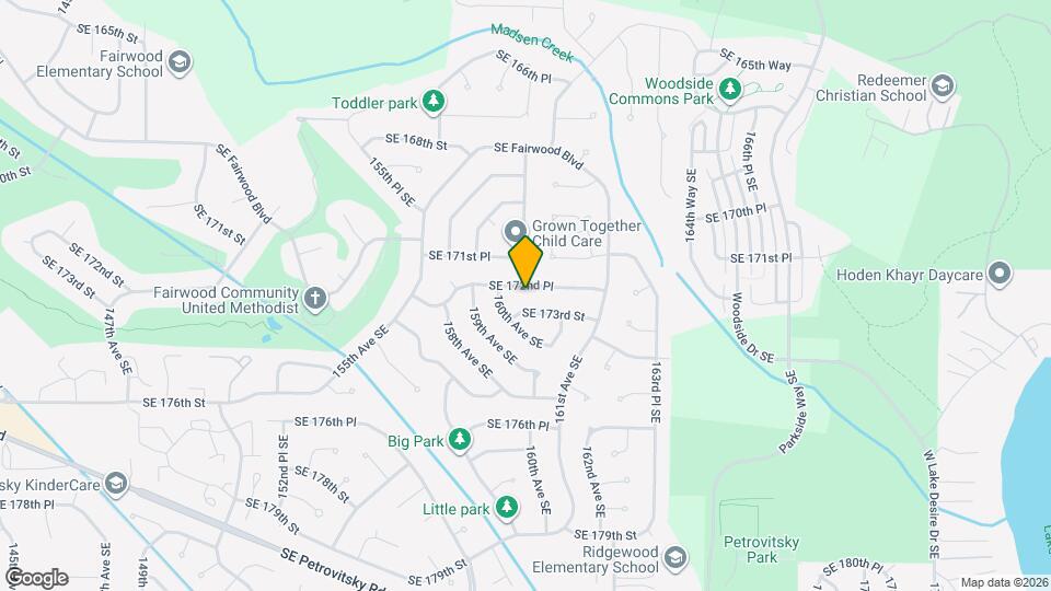 16025 SE 172nd Pl Map and Location Details