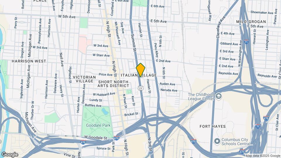 860 Summit St Map and Location Details