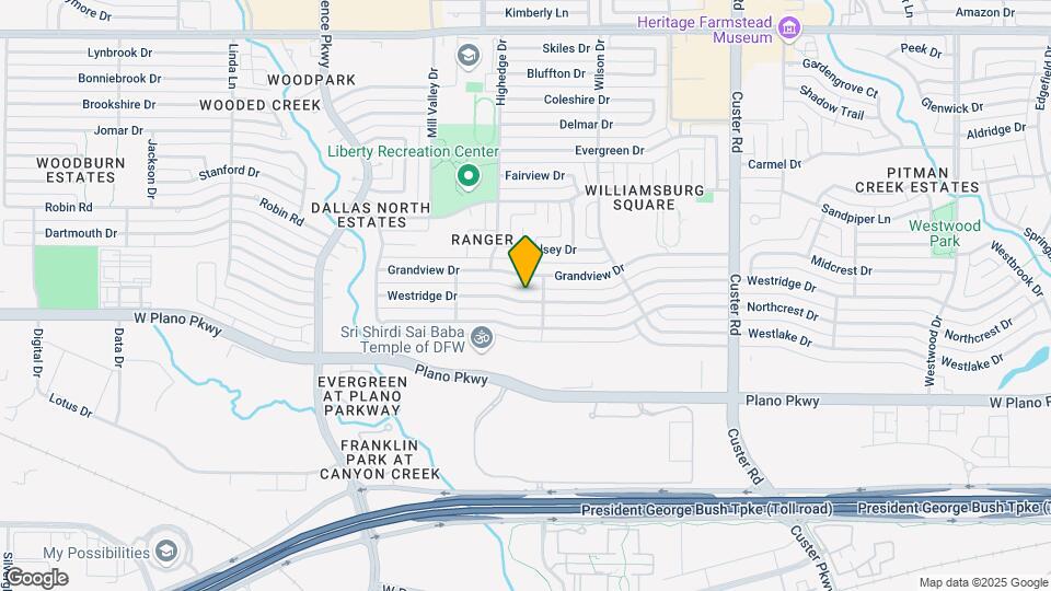 2509 Westridge Dr Map and Location Details