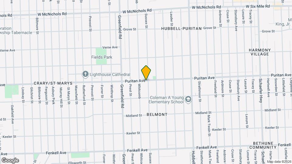 15915 Sussex St Map and Location Details